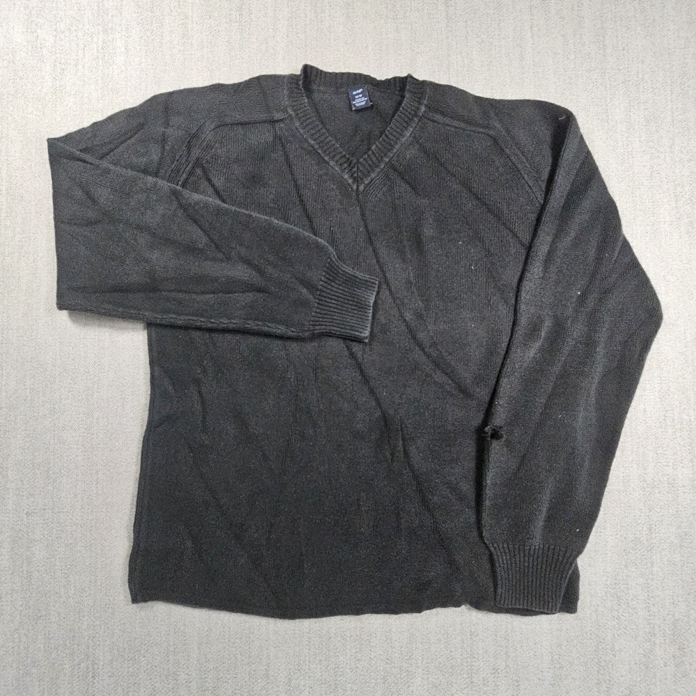 Gap Men's Black‎ Sweater Long Sleeve V-Neck Size Medium